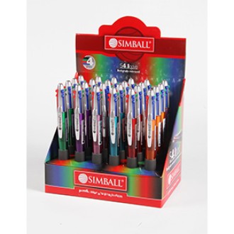 Bolígrafo Simball retractil s4 novo 4 colores en 1