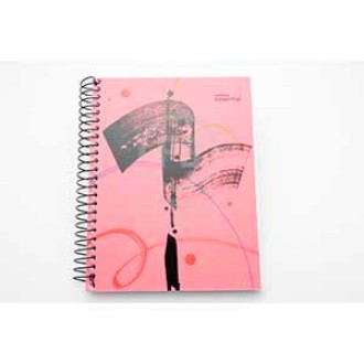 Cuaderno 16x21 ledesma essencial tipo pvc 120 hs ray espiral