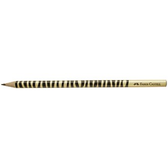 Lapiz Faber-Castell grafito triang. motivo jirafa docena