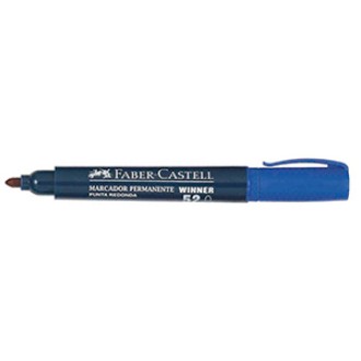 Marcador Faber-Castell 52 permanente punta red. azul