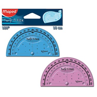 Transportador Maped twist´n flex 10 cm 180º