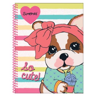 Cuaderno 29.7 simones tapa semirígida d 80 hs ray espiral